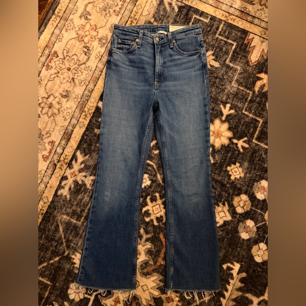 Rag & Bone Casey High-Rise Ankle Flare Sz 25 Women’s Jeans